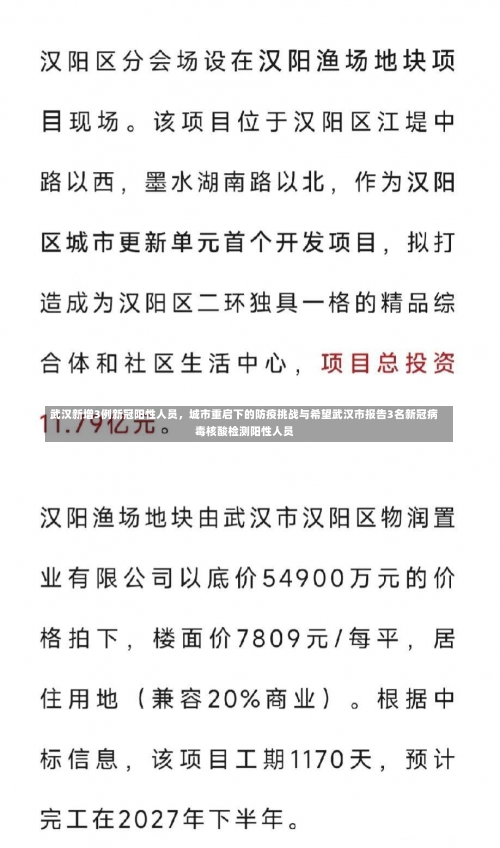 武汉新增3例新冠阳性人员，城市重启下的防疫挑战与希望武汉市报告3名新冠病毒核酸检测阳性人员-第3张图片