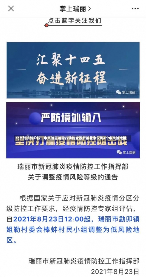 北京战疫新阶段，中风险区清零行动的全景解读北京仅剩4个中风险地区-第1张图片